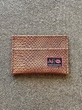 Makeup Junkie Game Day Card Holder - CHOC. COBRA